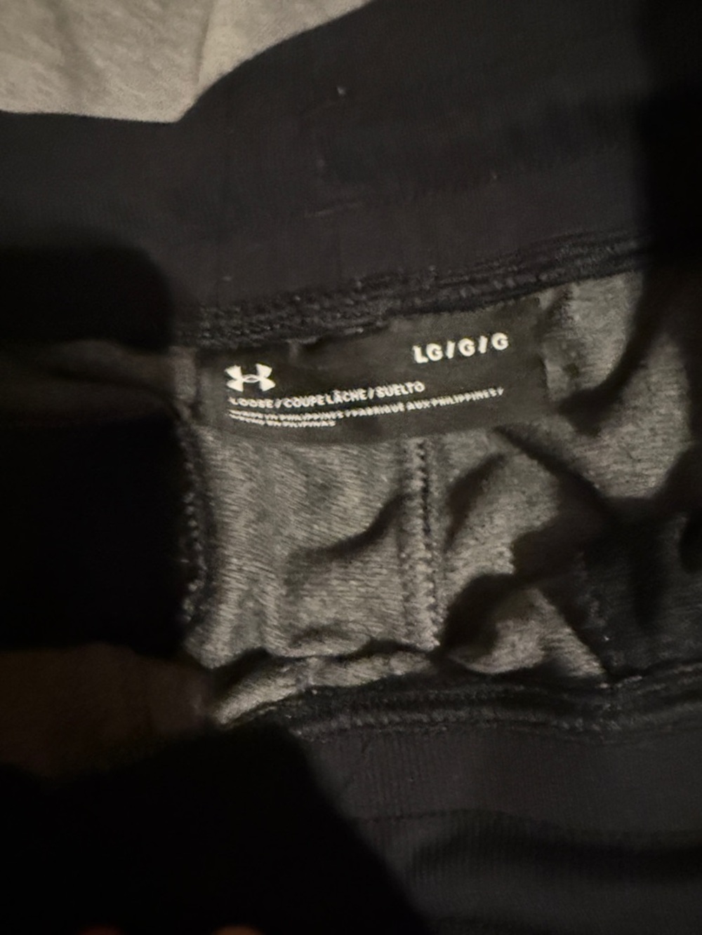 Under Armour Gray Heather Men's Joggers with Black Waistband - Picture 2 of 4